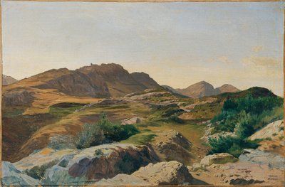 Táj a Sabine-hegységben alkotó: Carl Schuch