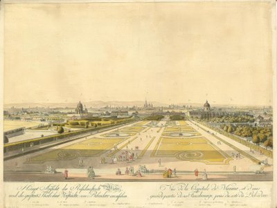 Bécs a Belvedere felől alkotó: Carl Schütz