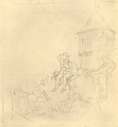 Berdächtiger Rauch, 19. század közepe-vége, 1924 körül. alkotó: Carl Spitzweg