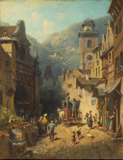 Az államfő látogatása alkotó: Carl Spitzweg