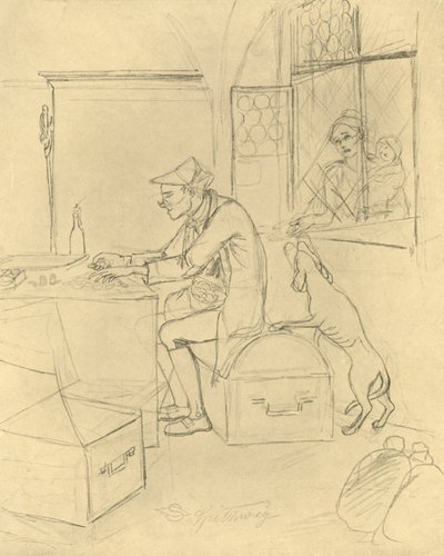 A fösvény, 19. század közepe-vége, 1924 körül. alkotó: Carl Spitzweg