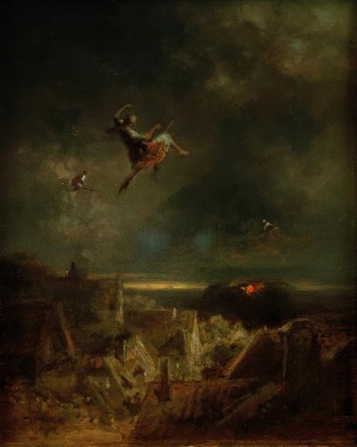 Boszorkányok lovaglása alkotó: Carl Spitzweg