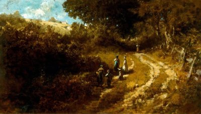 Templomba menni Dachau mellett alkotó: Carl Spitzweg