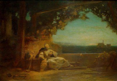 Toggenburg lovag alkotó: Carl Spitzweg