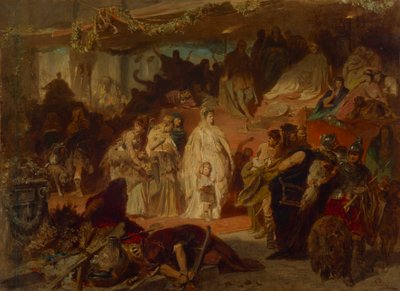 Suchnelda Germanicus diadalmenetében alkotó: Carl Theodor von Piloty