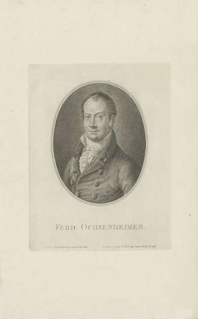 Ferdinand Ochsenheimer portréja 1767-1822, 1807. alkotó: Carl Traugott Riedel