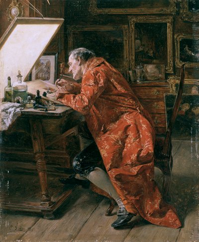 "A rézkarc", 1892 alkotó: Carl Wilhelm Anton Seiler
