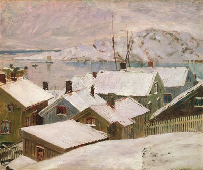 Fiskebackskil télen, 1899 alkotó: Carl Wilhelm Wilhelmson