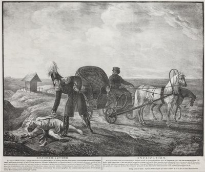 I. Sándor császár egy rászorulónak segít, 1820. alkotó: Carl von Hampeln