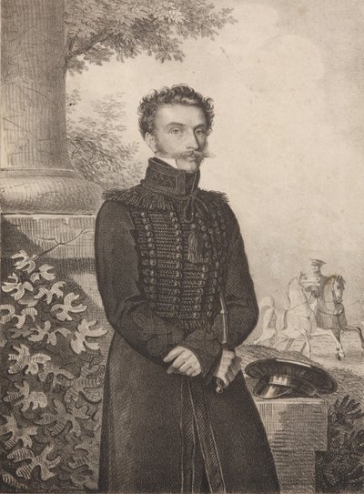 Paul Khristoforovich Grabbe gróf portréja 1789-1875, 1820-as évek. alkotó: Carl von Hampeln