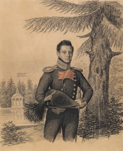 Fjodor Ivanovics Dolgopolov portréja 1792-1856, 1820-as évek. alkotó: Carl von Hampeln