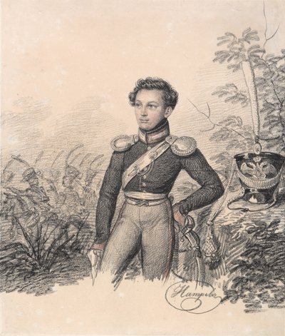 Pavel Kotlubitsky portréja, az 1810-es évek vége. alkotó: Carl von Hampeln