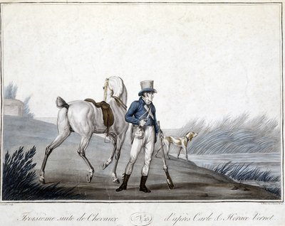 Vadászat és lovaglás alkotó: Carle (after) Vernet