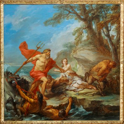 Neptun és Amymone. A ... alkotó: Carle Vanloo