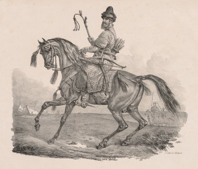 kozák lovag, c. 1820. alkotó: Carle Vernet
