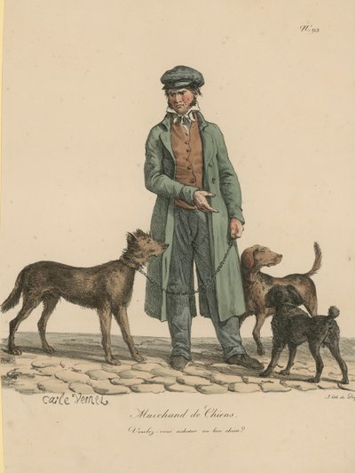 Kutyakereskedő alkotó: Carle Vernet