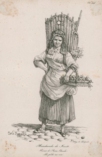 Gyümölcs kereskedő alkotó: Carle Vernet