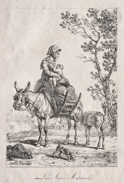 Anyai gondozás alkotó: Carle Vernet
