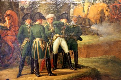 Napóleon vadászatnál a Compiegne-erdőben, 1811. alkotó: Carle Vernet
