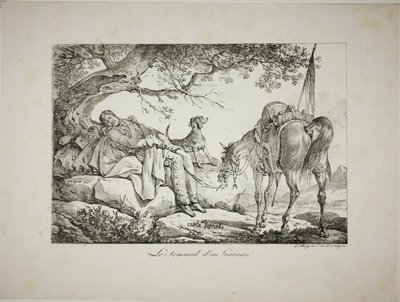 Harcos Alszik alkotó: Carle Vernet