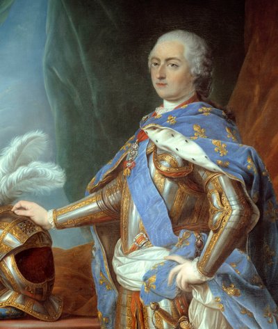 „” részlete XV. Lajos „” (1710-1774) teljes alakos portréja. Carle Van Loo festménye (1705-1765) alkotó: Carle van Loo