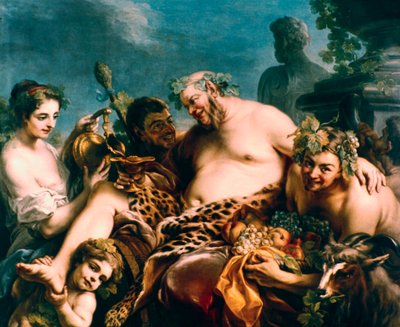 Részeg Silenus, 1747. alkotó: Carle van Loo