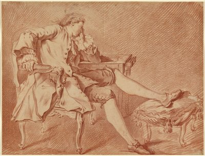 Székben heverésző úr alkotó: Carle van Loo