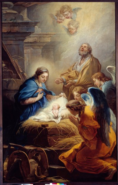 Carle van Loo (1705-1765) Az angyalok imádása festménye, 1751 Brest, Szépművészeti Múzeum alkotó: Carle van Loo