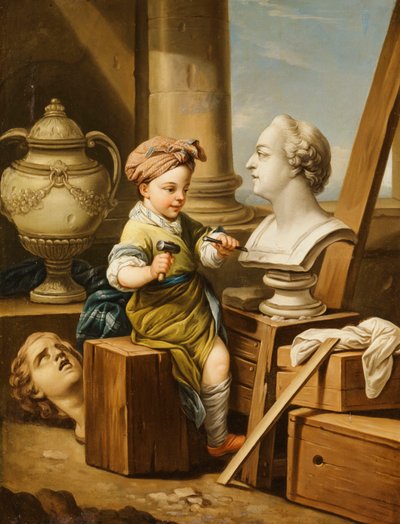 A négy művészet – szobrászat, alkotó: Carle van Loo