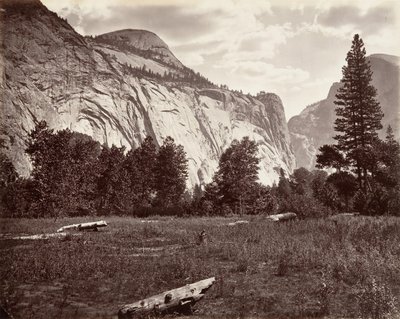 North Dome, 3725 láb, Yosemite, kb. 1872, nyomtatott kb. 1876. alkotó: Carleton E. Watkins.