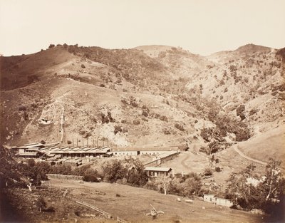 The Works and the Mine, New Almaden, Santa Clara, California alkotó: Carleton E. Watkins
