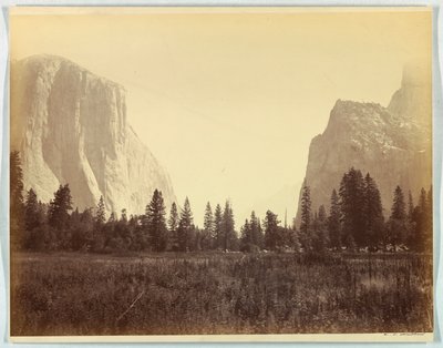 Felfelé a völgybe a Mariposa Trail lábától, Yosemite, 4. sz. 9 alkotó: Carleton E. Watkins