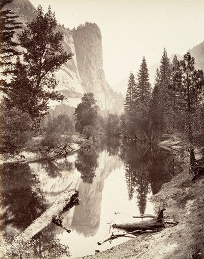 Washington Tower, Yosemite, kb. 1872, nyomtatott kb. 1876. alkotó: Carleton E. Watkins.