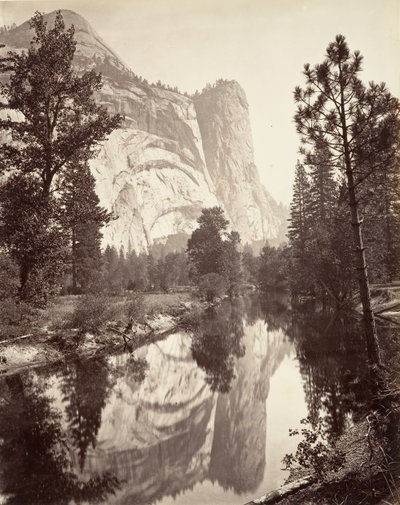 Washington Tower, Yosemite, kb. 1872, nyomtatott kb. 1876. alkotó: Carleton E. Watkins.