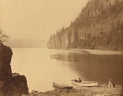 Cape Horn, Columbia River, 1867. alkotó: Carleton Emmons Watkins