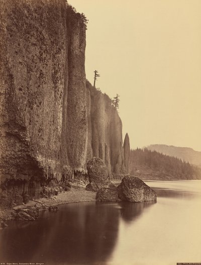 Horn-fok, Columbia folyó, Oregon,1867 (fénykép) alkotó: Carleton Emmons Watkins