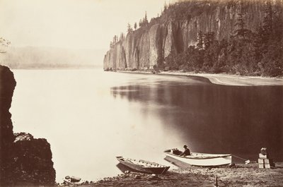 Cape Horn, Oregon, 1867, nyomtatott kb. 1876. alkotó: Carleton Emmons Watkins
