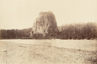 Castle Rock, Oregon, 1867, nyomtatott kb. 1876. alkotó: Carleton Emmons Watkins