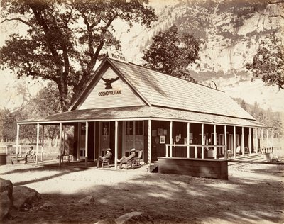 Cosmopolitan Saloon, kb. 1872, nyomtatott kb. 1876. alkotó: Carleton Emmons Watkins