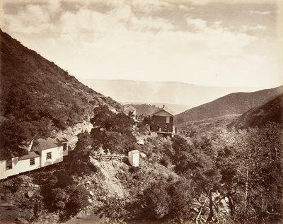 Hot Sulphur Springs, Santa Barbara, 1876, nyomtatott kb. 1876. alkotó: Carleton Emmons Watkins
