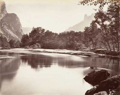 Yosemite Valley, kb. 1872, nyomtatott kb. 1876. alkotó: Carleton Emmons Watkins