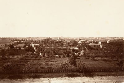 Oakland, a Katonai Akadémiáról, 1864, nyomtatott kb. 1876. alkotó: Carleton Emmons Watkins