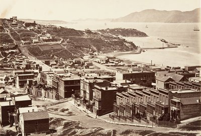 Az Aranykapu, 1868-69, nyomtatott kb. 1876. alkotó: Carleton Emmons Watkins