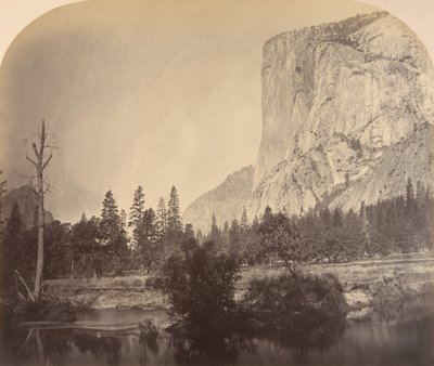 Tutucanula, El Capitan, 4000 láb, 1861. alkotó: Carleton Emmons Watkins