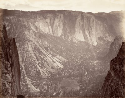 Yosemite Valley, kb. 1872, nyomtatott kb. 1876. alkotó: Carleton Emmons Watkins