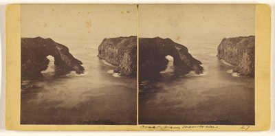 Tengerparti látkép, Mendocino alkotó: Carleton Watkins