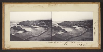 Parti kilátás Mendocino partjainál alkotó: Carleton Watkins
