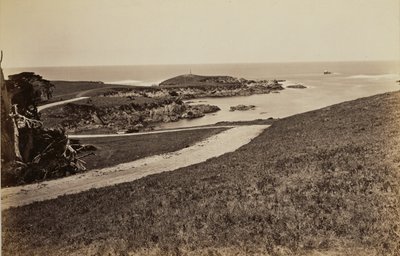 Tengerparti látkép Monterey közelében alkotó: Carleton Watkins
