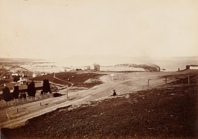 Golden Gate a Russian Hillről alkotó: Carleton Watkins
