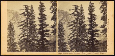Half Dome és Vernal Fall, South Forkból alkotó: Carleton Watkins